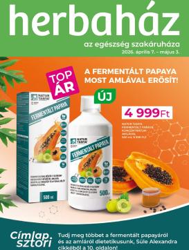 herbahaz - Aktuális Herbaház szórólap érvényes keddtől 2026.04.07.-től vasárnaptól 2026.05.03.-ig