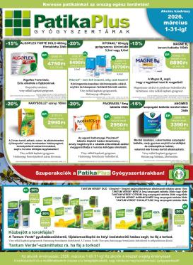 patikaplus - PatikaPlus akciós újság, érvényes 2026.03.01. - 2026.03.31.