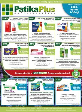 patikaplus - PatikaPlus akciós újság, érvényes 2026.04.01. - 2026.04.30.