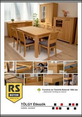 rs-butor - RS Bútor - Tölgy étkezők akciós újság, érvényes 09.01. - 12.31.