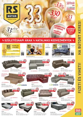rs-butor - RS Bútor - Születésnapi akciós kiadvány akciós újság, érvényes 11.01. - 11.30.