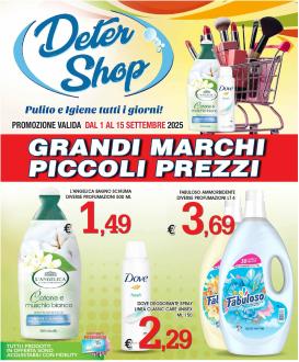 deter-shop - Volantino Deter Shop valido dal 01/09 al 15/09