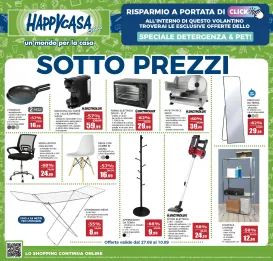 happycasa - Volantino Happycasa valido dal 27/08 al 10/09