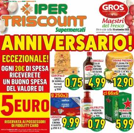 ipertriscount - Volantino Ipertriscount - Ponte di Nona, Centro commerciale Unico valido dal 05/09 al 16/09
