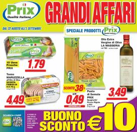 prix - Volantino Prix valido dal 22/08 al 01/09