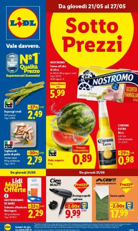 lidl - Volantino Lidl per la prossima settimana dal giovedì 21/05/2026 al mercoledì 27/05/2026