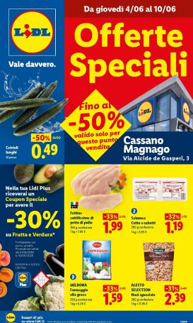 lidl - Volantino Lidl - Cassano per la prossima settimana dal giovedì 04/06/2026 al mercoledì 10/06/2026