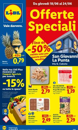 lidl - Volantino Lidl - S.Giov. La Punta per la prossima settimana dal giovedì 18/06/2026 al mercoledì 24/06/2026