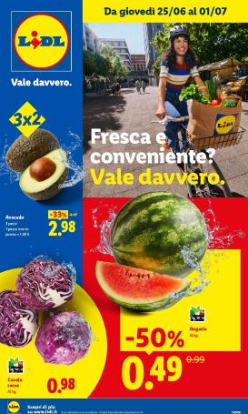 lidl - Volantino futuro Lidl - Fresca e Conveniente valido dal giovedì 25/06/2026 al mercoledì 01/07/2026