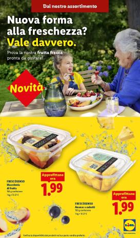 lidl - Volantino attuale di Lidl - Frutta fresca pronta da gustare valido dal sabato 04/07/2026 al giovedì 30/07/2026