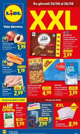 lidl - Volantino Lidl per la prossima settimana dal giovedì 20/08/2026 al mercoledì 26/08/2026