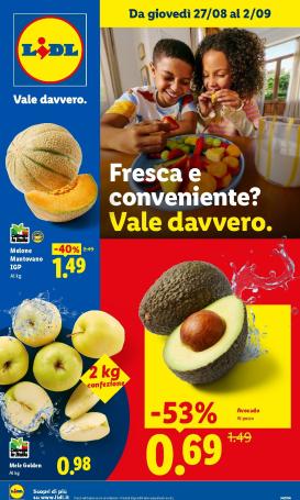 lidl - Volantino Lidl - Fresca e conveniente per la prossima settimana dal giovedì 27/08/2026 al mercoledì 02/09/2026