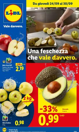 lidl - Volantino Lidl - Fresca e conveniente per la prossima settimana dal giovedì 24/09/2026 al mercoledì 30/09/2026