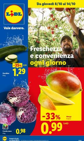 lidl - Volantino futuro Lidl - Fresca e conveniente valido dal giovedì 08/10/2026 al mercoledì 14/10/2026