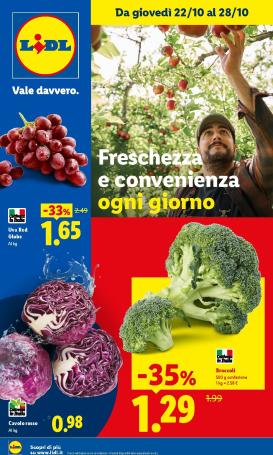 lidl - Volantino futuro Lidl - Fresca e conveniente valido dal giovedì 22/10/2026 al mercoledì 28/10/2026