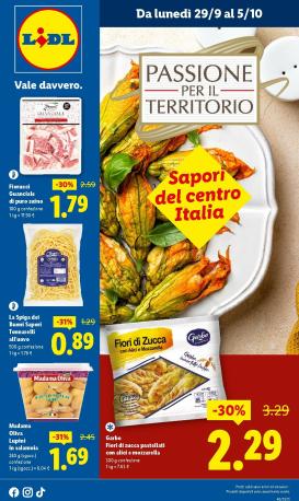 lidl - Volantino Lidl - Sapori del Centro Italia valido dal 29/09 al 05/10