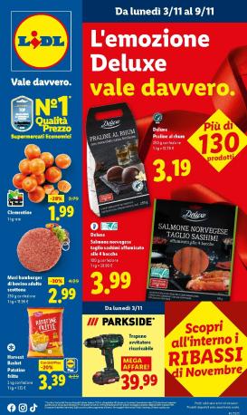 lidl - Volantino Lidl valido dal 03/11 al 09/11