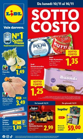 lidl - Volantino Lidl valido dal 10/11 al 16/11