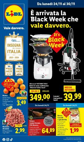 lidl - Volantino Lidl - Black Week valido dal 24/11 al 30/11