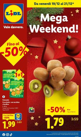 lidl - Volantino Lidl - Mega Weekend valido dal 19/12 al 21/12
