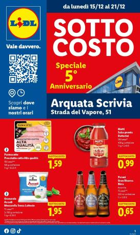 lidl - Volantino Lidl - Sottocosto valido dal 15/12 al 21/12