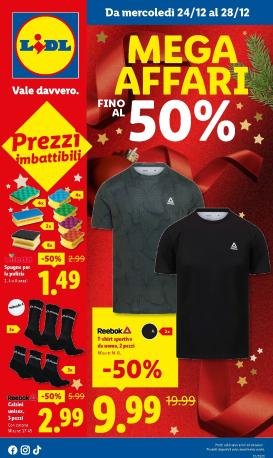 lidl - Volantino Lidl - Mega Affari valido dal 24/12 al 28/12