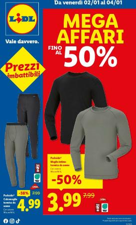 lidl - Volantino Lidl - Mega Affari valido dal 02/01 al 04/01