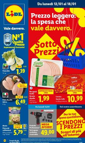 lidl - Volantino Lidl valido dal 12/01 al 18/01