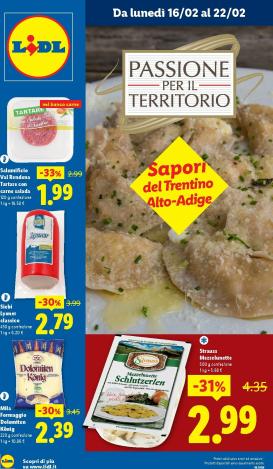 lidl - Volantino Lidl - Trentino Alto Adige valido dal 16/02/2026 al 22/02/2026