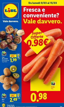 lidl - Volantino Lidl - Fresca e conveniente valido dal 09/03/2026 al 15/03/2026