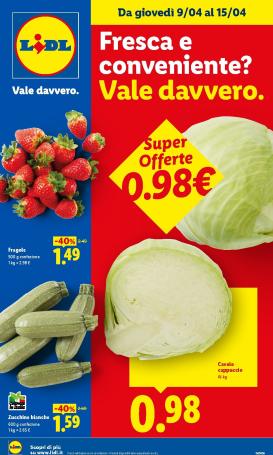 lidl - Volantino attuale di Lidl - Fresca e conveniente valido dal giovedì 09/04/2026 al mercoledì 15/04/2026