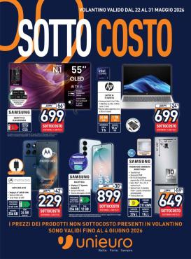 unieuro - Volantino attuale di Unieuro valido dal venerdì 22/05/2026 al domenica 31/05/2026