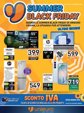 unieuro - Volantino attuale di Unieuro - Black Friday valido dal venerdì 26/06/2026 al martedì 30/06/2026