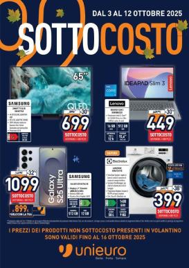 unieuro - Volantino Unieuro valido dal 03/10 al 12/10