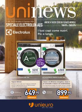 unieuro - Volantino Unieuro - Speciale Electrolux valido dal 27/12 al 15/01