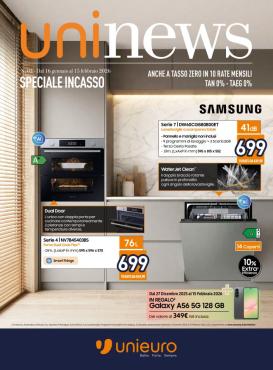 unieuro - Volantino Unieuro - Speciale Incasso valido dal 16/01 al 15/02