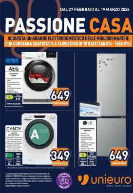 unieuro - Volantino Unieuro valido dal 27/02/2026 al 19/03/2026