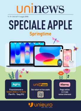 unieuro - Volantino attuale di Unieuro - Speciale Apple valido dal lunedì 04/05/2026 al lunedì 11/05/2026