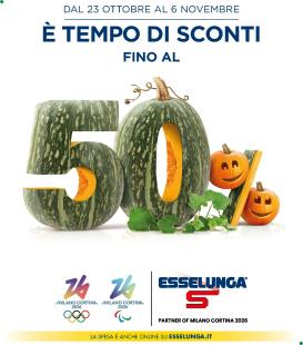esselunga - Volantino Esselunga - Sconti fino al 50% valido dal 23/10 al 06/11