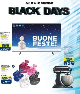 esselunga - Volantino Esselunga - Black Days valido dal 17/11 al 30/11