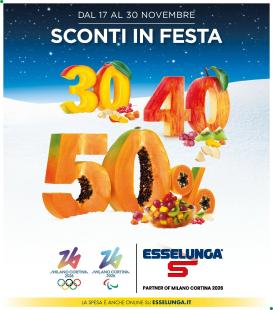 esselunga - Volantino Esselunga valido dal 17/11 al 30/11