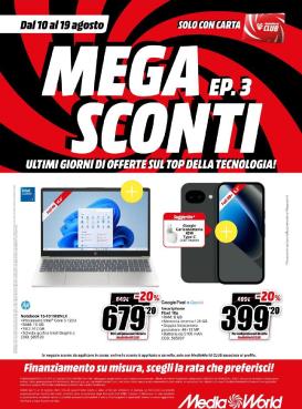 mediaworld - Volantino attuale di Mediaworld valido dal lunedì 10/08/2026 al mercoledì 19/08/2026