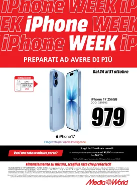 mediaworld - Volantino Mediaworld - Apple Week valido dal 24/10 al 31/10