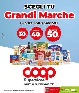 coop - Volantino Coop - Superstore valido dal 11/09 al 24/09