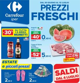 carrefour - Volantino futuro Carrefour - Prezzi freschi valido dal martedì 30/06/2026 al domenica 12/07/2026