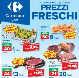 carrefour - Volantino futuro Carrefour - Prezzi Freschi valido dal giovedì 20/08/2026 al giovedì 03/09/2026