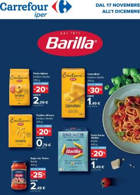 carrefour - Volantino Carrefour - Speciale Barilla valido dal 17/11 al 01/12