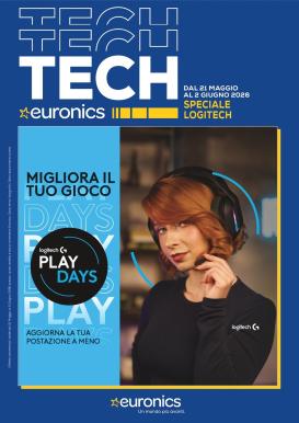 euronics - Volantino attuale di Euronics - Speciale Logitech valido dal venerdì 22/05/2026 al martedì 02/06/2026