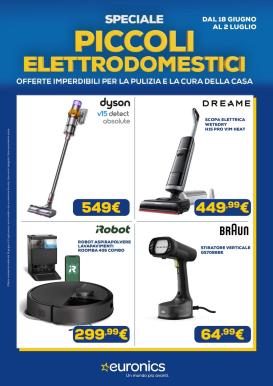 euronics - Volantino attuale di Euronics - Speciale Piccoli Elettrodomestici valido dal giovedì 18/06/2026 al giovedì 02/07/2026