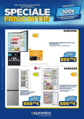 euronics - Volantino attuale di Euronics - Speciale Frigoriferi valido dal giovedì 30/07/2026 al mercoledì 19/08/2026